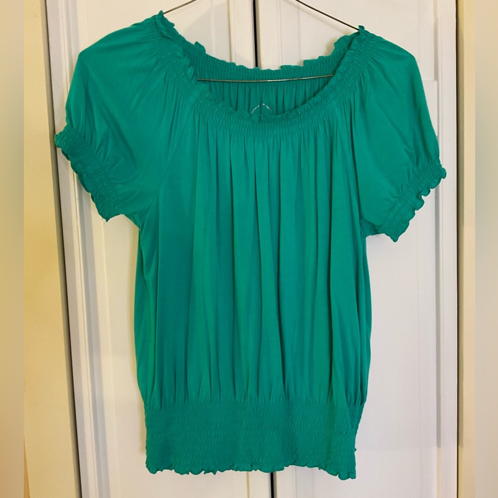 ❌ SALE ❌ INC Boho Peasant Smocked Top